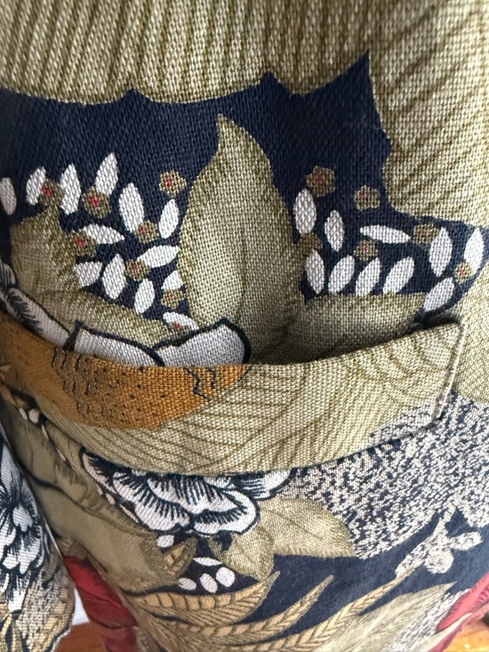 Tropical Safari Floral Linen Cotton Blazer Botanical Print Structured Tailored - Picture 7 of 9